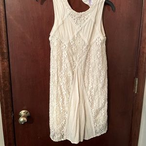 Cream floral dress from Francesca’s!